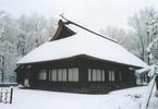 古民家園小林家住宅に雪が積もりました。